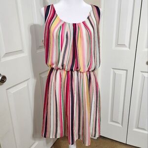 💞4/$20💞 By & By Colorful Striped Dress Size L
